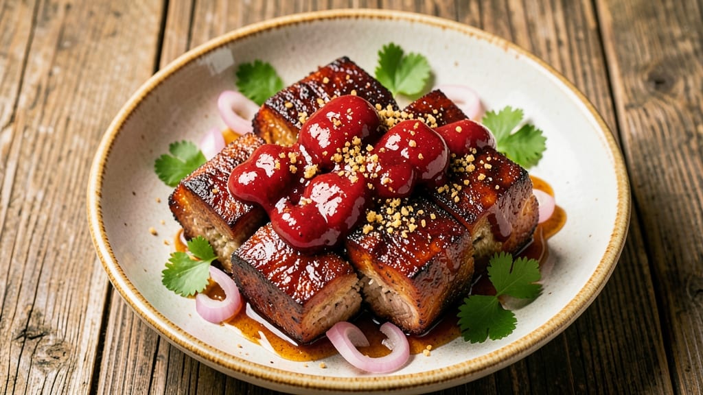 BBQ Pork Buttons Recipe: Crispy-Crusted Bites with Smoky Sweet Glaze
