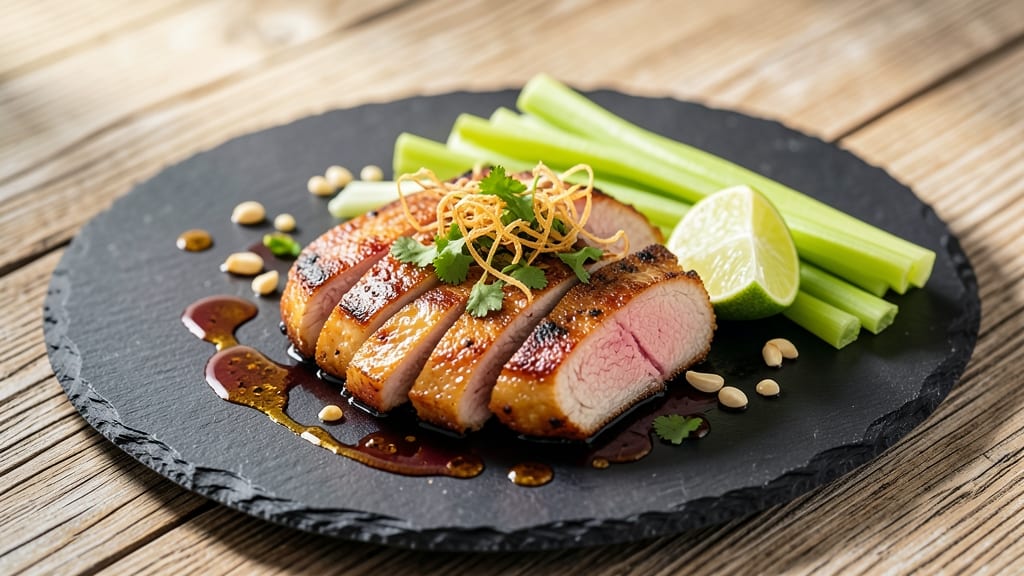 Bun Ker Vietnamese Pork Chops Recipe: Caramelized Fish Sauce Glaze With Crispy Celery Crowns