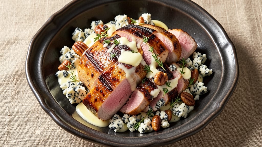 Blue Cheese Stuffed Pork Tenderloin Recipe: Bold Crunch and Creamy Melting Heart