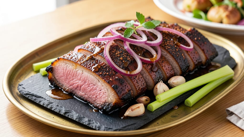 Barbecue Pork Loin Back Ribs Recipe: Smoky Spice-Crusted Shreds With Crunchy Celery Crowns