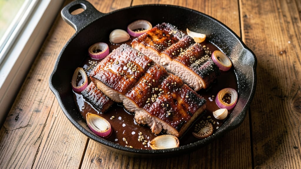 Barbecue Pork Loin Ribs Recipe: One-Pan Smoky Crisp With Juicy Pink Hearts