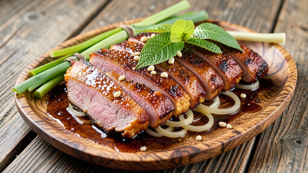 Cambodian BBQ Pork Recipe: Fragrant Lemongrass and Kaffir Lime Glaze