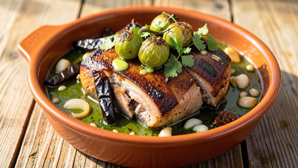 Authentic Mexican Pork Chile Verde Recipe: Smoky Tomato-Chile Sauce With Tender Pork