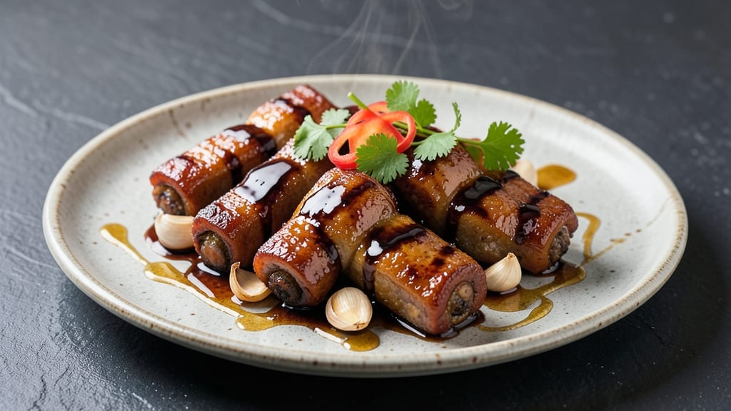 Chinese Pork Rib Tips Recipe: Smoky Soy-Glazed Crunch Over Silky Shreds