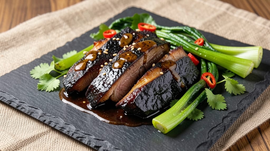 Black Pork Belly Recipe: Crispy Crackling Over Silky Shreds