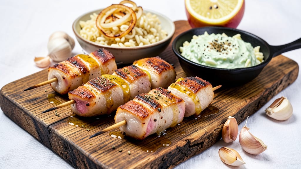 Authentic Pork Souvlaki Recipe: Charred Skewers with Lemon-Garlic Kiss