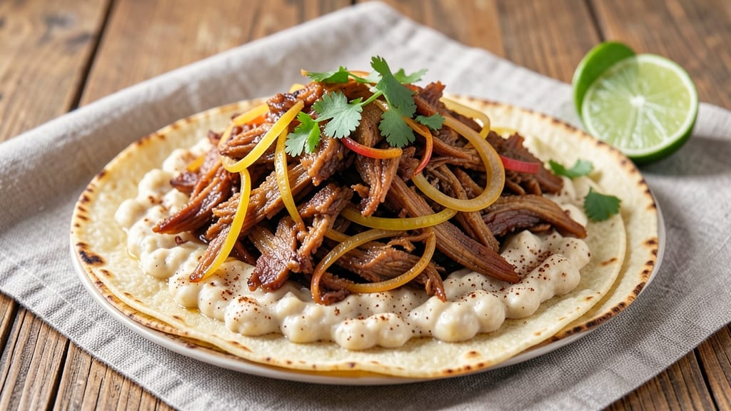Authentic Pork Tostadas Recipe: Crispy Shells Loaded With Smoky Chipotle Cream