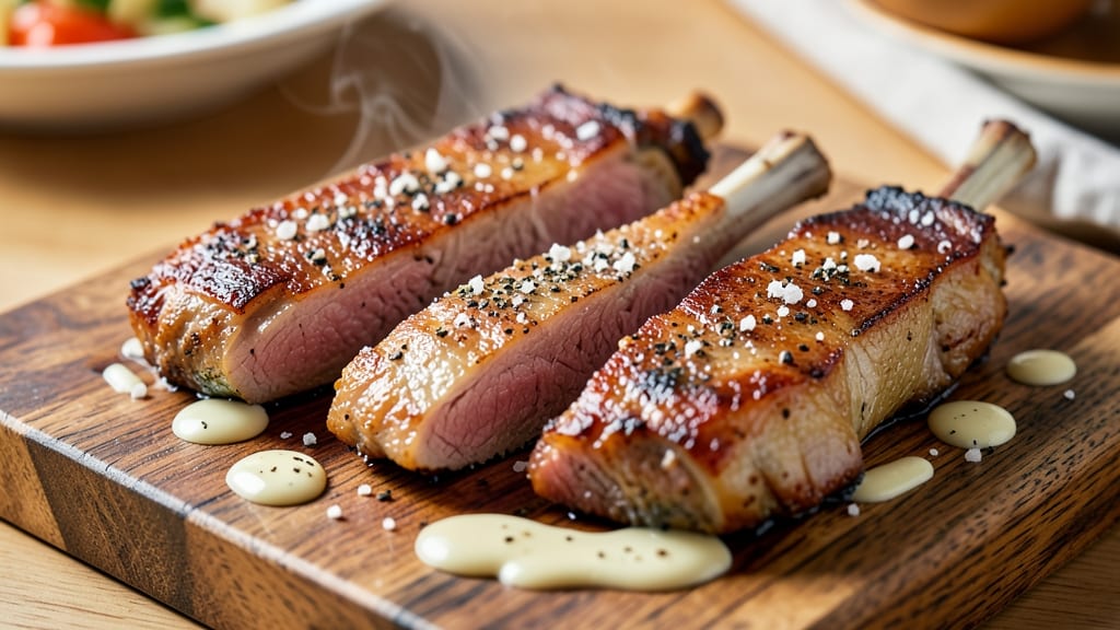 Baked Thick Bone-In Pork Chops Recipe: Crispy Bark Meets Juicy Pink Centers