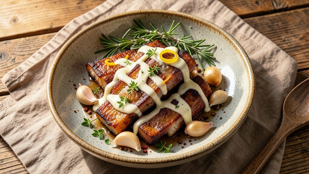 Boneless Pork Ribs Recipe Without BBQ Sauce: Garlic-Herb Butter Crust With Silky Shreds