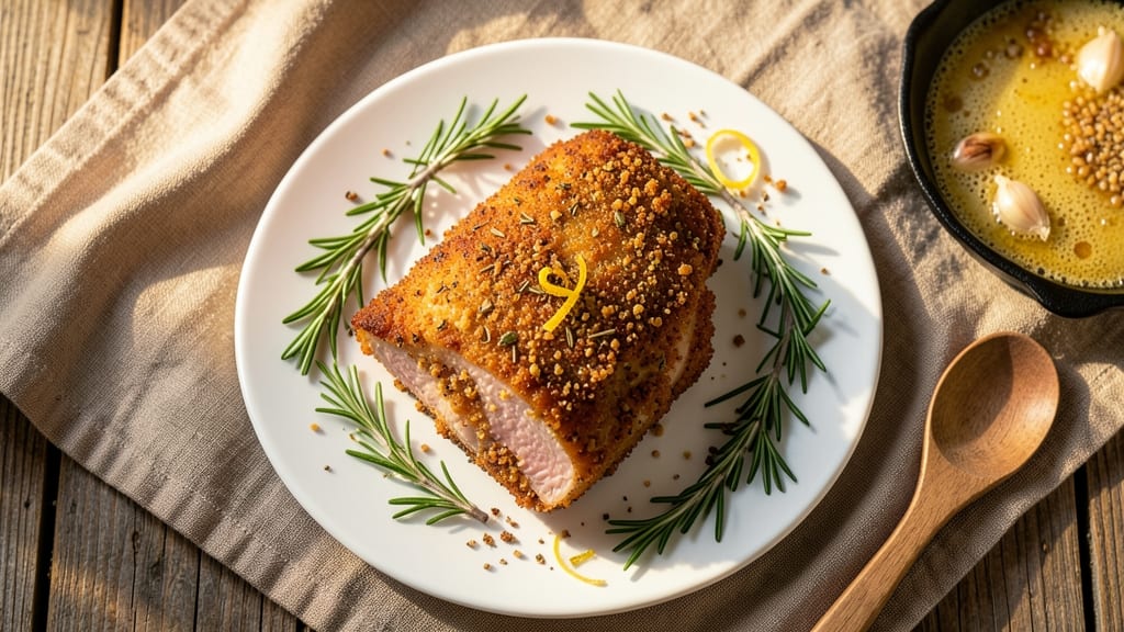 Baked Breaded Pork Tenderloin Recipe: Crispy Golden Crust, Juicy Pink Inside