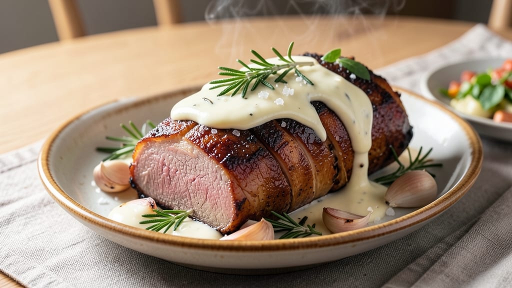 Bone-In Pork Loin Roast Slow Cooker Recipe: Clockwork Sear for Juicy, Pink-Centered Perfection