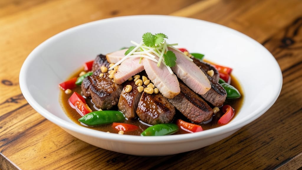 Beef and Pork Chop Suey Recipe: Wok-Fried Crunch With Sweet Soy Glaze