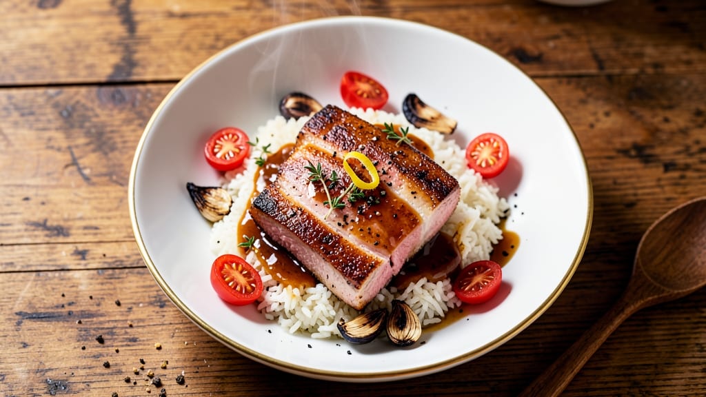 Cafe De Coral Baked Pork Chop and Rice Recipe: Smoky Garlic Butter Crust Meets Fluffy Jasmine Rice