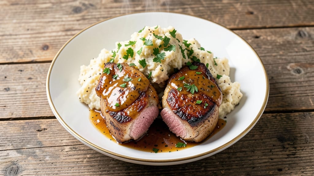 Pork Chops Recipe with Pepperidge Farm Stuffing: Golden Crust and Savory Stuffing Fusion