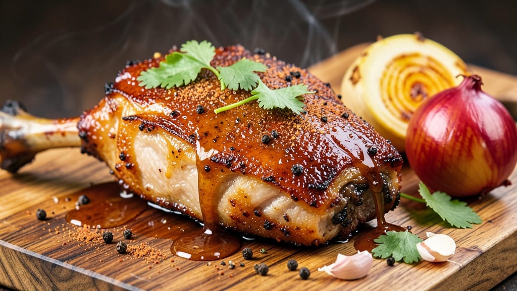 BBQ Pork Leg Recipe: Smoky Bark Meets Juicy Pink Centers in One Pan