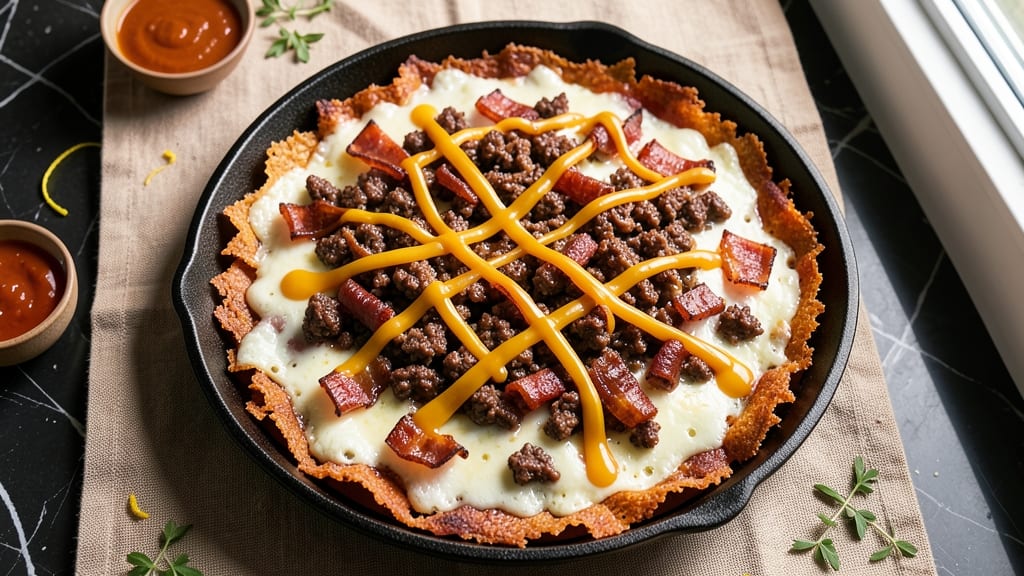Carnivore Pizza Recipe Pork Rinds: Crispy Crust and Cheesy Crunch in One Pan
