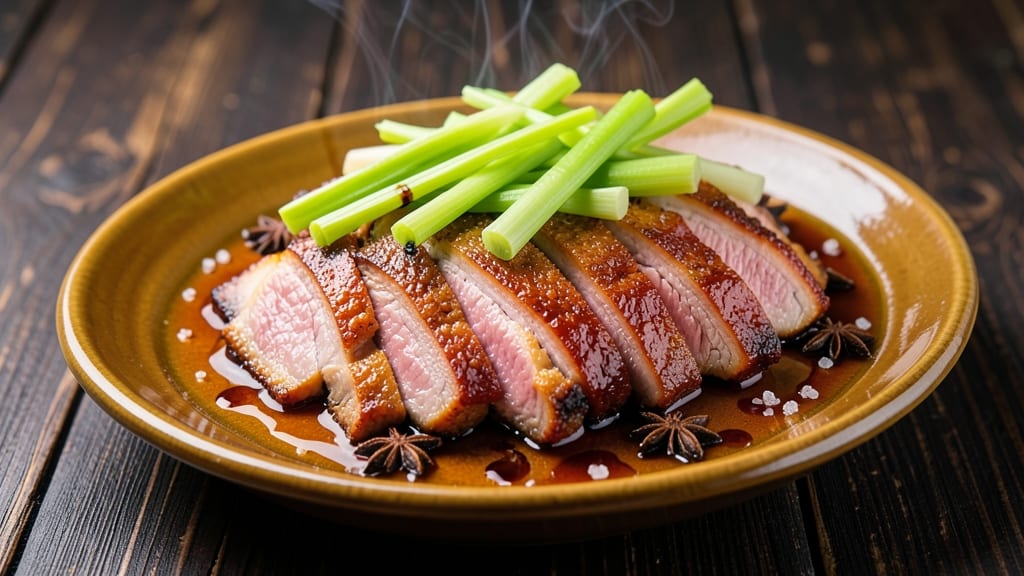 Cantonese Braised Pork Belly Recipe: Silky Fat and Crispy Celery Crowns