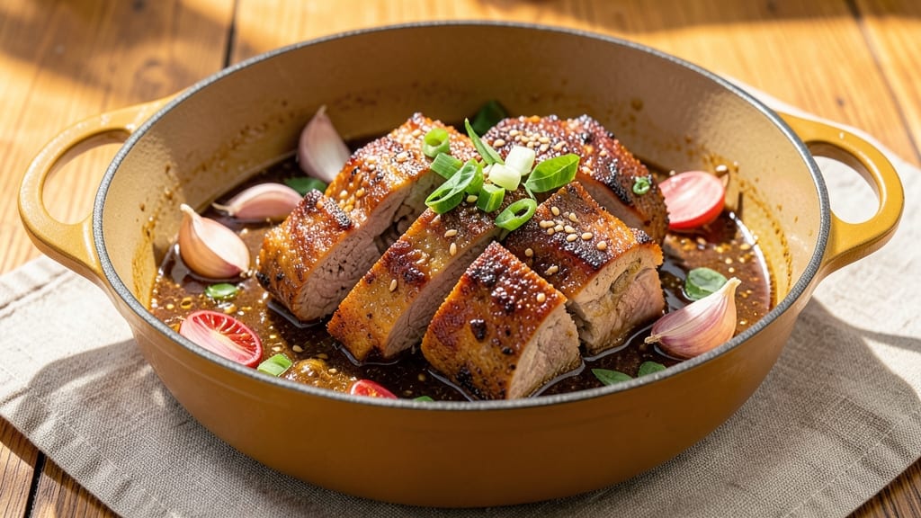 Chamorro Pork Adobo Recipe: Tangy Vinegar-Braised with Garlic and Citrus