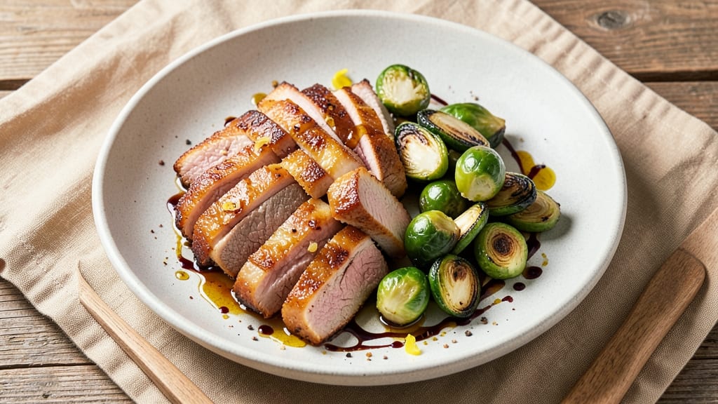 Brussels Sprouts and Pork Belly Recipe: Crispy Bark Meets Caramelized Sweetness