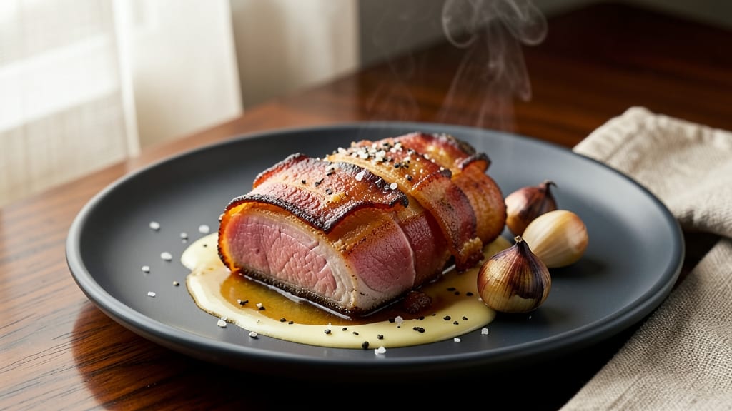 Bacon-Wrapped Pork Loin Filet Recipe: Smoky Crisp Edges and Juicy Pink Centers