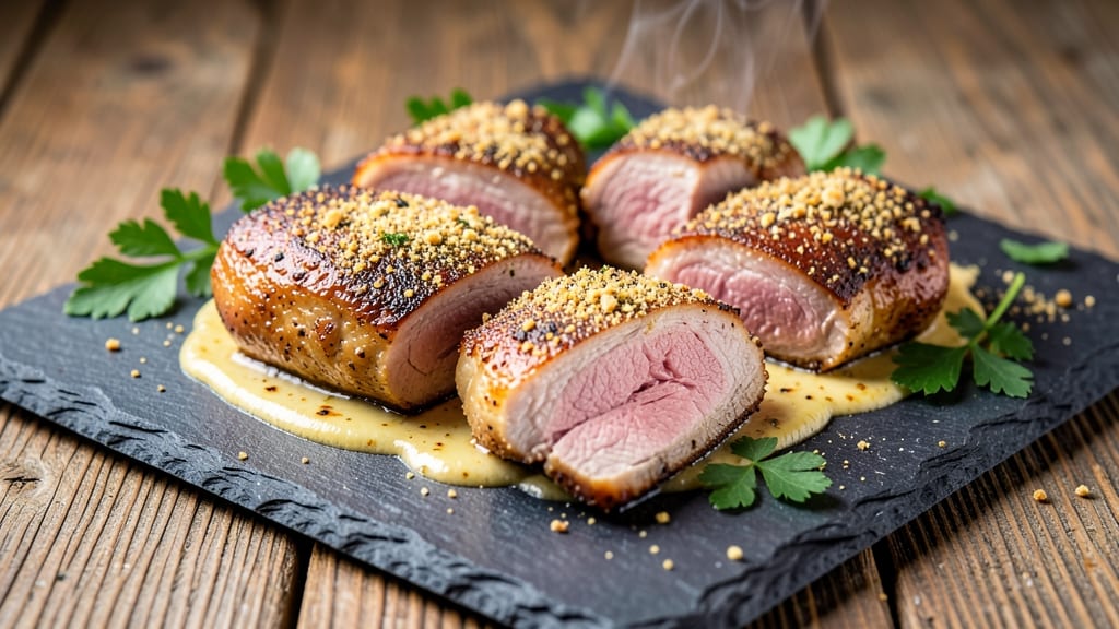 Baked Pork Chop Recipe with Ranch Seasoning: Herb-Butter Crust and Juicy Pink Centers