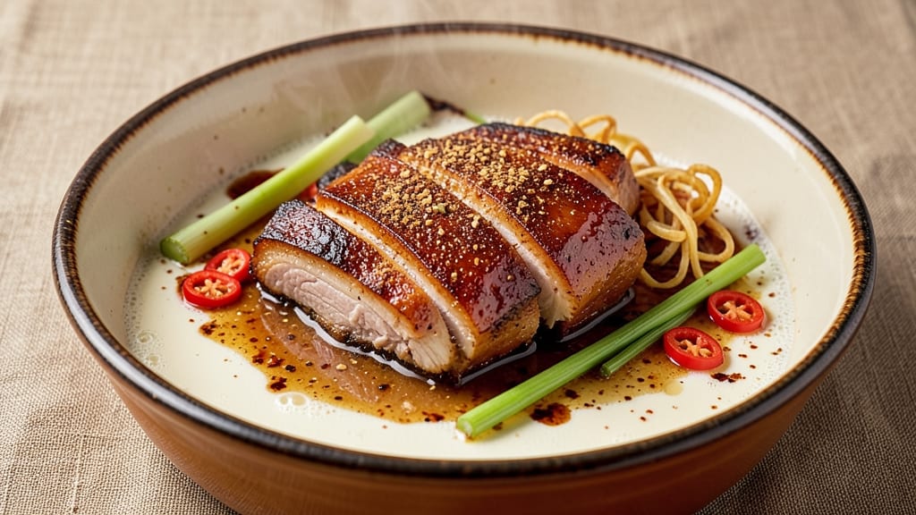Braised Pork Belly Recipe Singapore: Five-Spice Crunch Over Silky Shreds