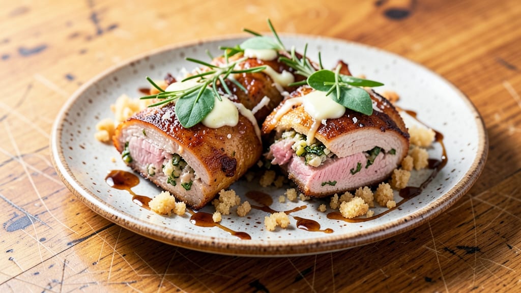 Baked Stuffed Boneless Pork Chops Recipe: Herb-Packed Centers With Crispy Top Edges
