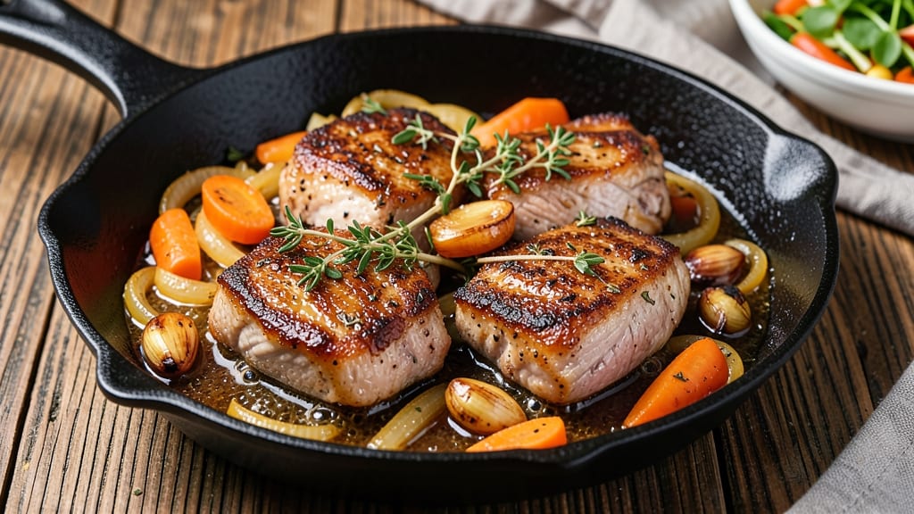 Beer Braised Pork Chops Recipe: Deep Malty Flavor With Caramelized Edges