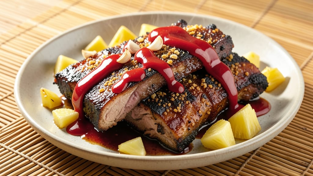 Hawaiian BBQ Pork Ribs Recipe: Pineapple-Pecking Sweetness With Crispy Bark