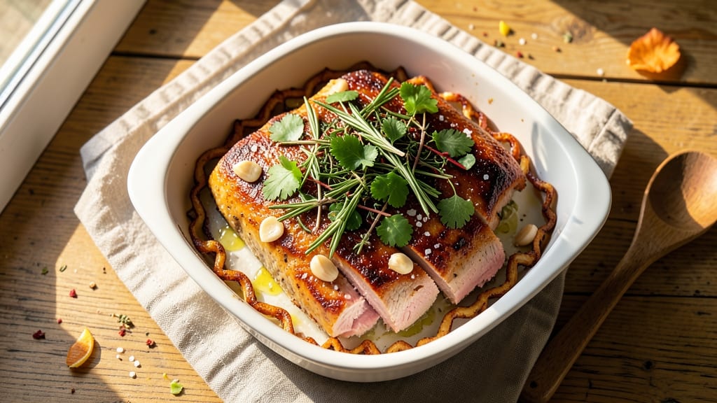 Baked Pork Loin Filet Recipe: Moist Center With Crispy Herb-Crusted Edges