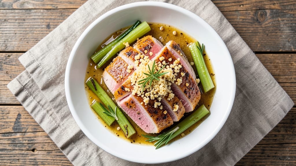 Best Damn Instant Pot Pork Tenderloin Recipe: Pressure-Cooked Juiciness With Crispy Celery Crown Topping