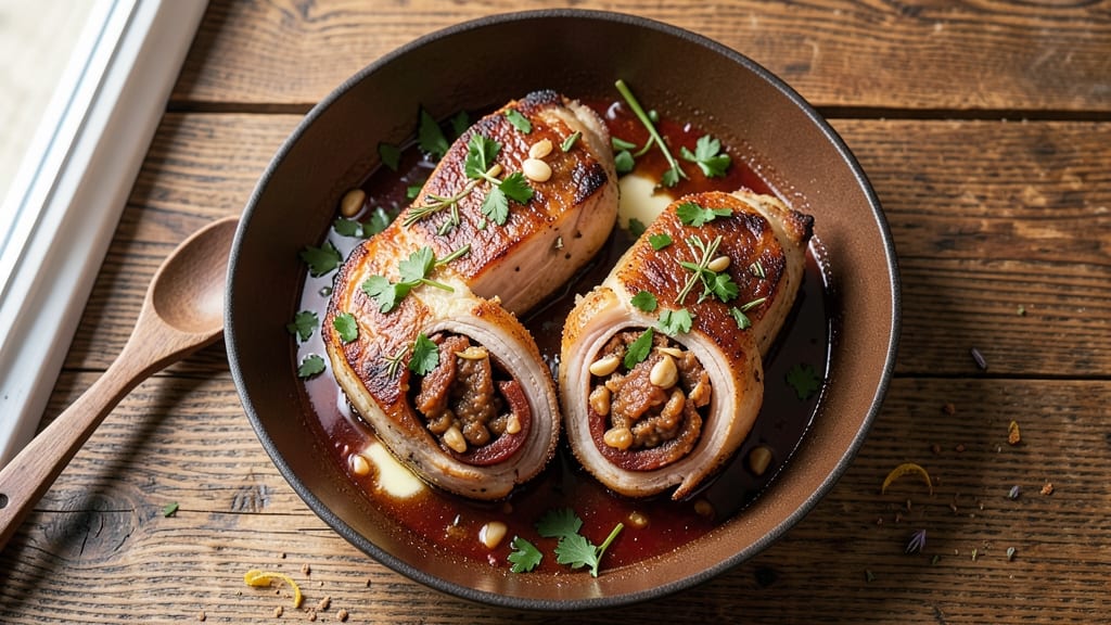 Boudin Stuffed Pork Chops Recipe: Crispy Crust With Herbed Filling Inside
