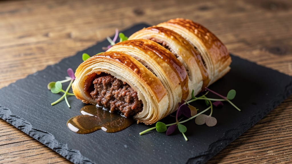 Beef and Pork Sausage Rolls Recipe: Flaky Pastry Wrapped in Smoky Sweet Filling