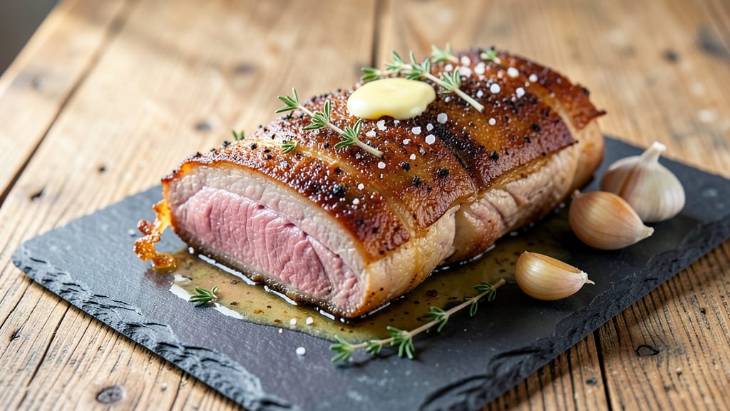 Bone-In Pork Rib End Roast Recipe: Crispy Fat-Crusted, Juicy Pink Centers