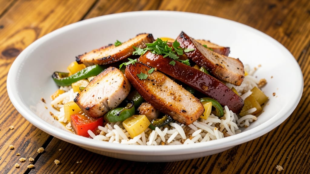 Cajun Pork and Sausage Jambalaya Recipe: Spicy Rice One-Pot Feast