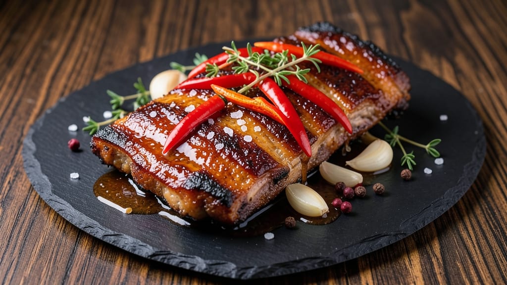 Caribbean Pork Ribs Recipe: Jerk-Spiced Crunch Over Sweet Pineapple Glaze