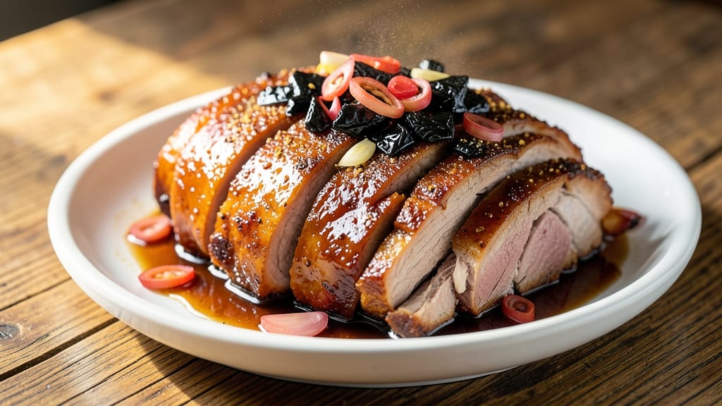 Authentic Chinese Roast Pork Recipe: Charred Bark and Silky Shreds With Five-Spice Glow