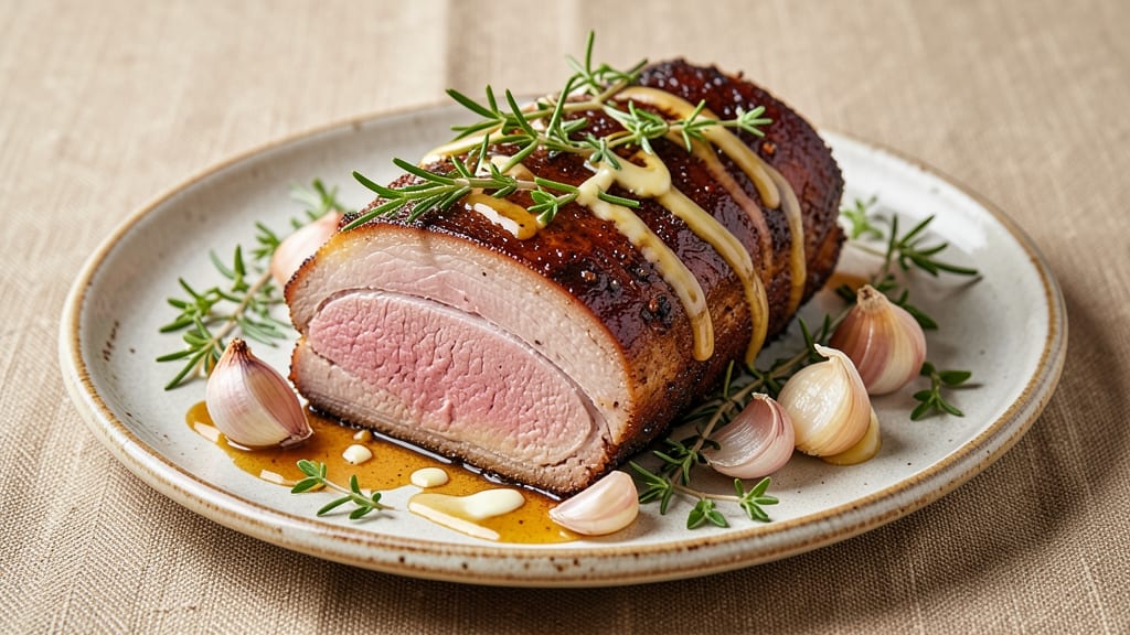 Café Delites Pork Loin Roast Recipe: Smoky Garlic Butter Pan Sear Locks in Juice