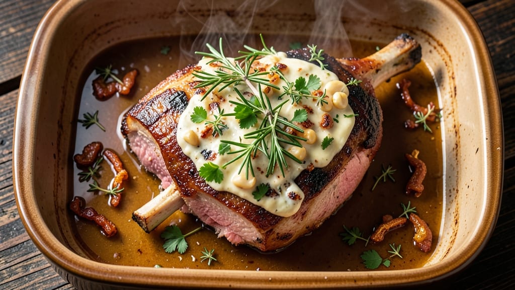 Bone-In Pork Roast Recipe Ina Garten: Herb-Butter Sear Locks in Juicy Pink Centers