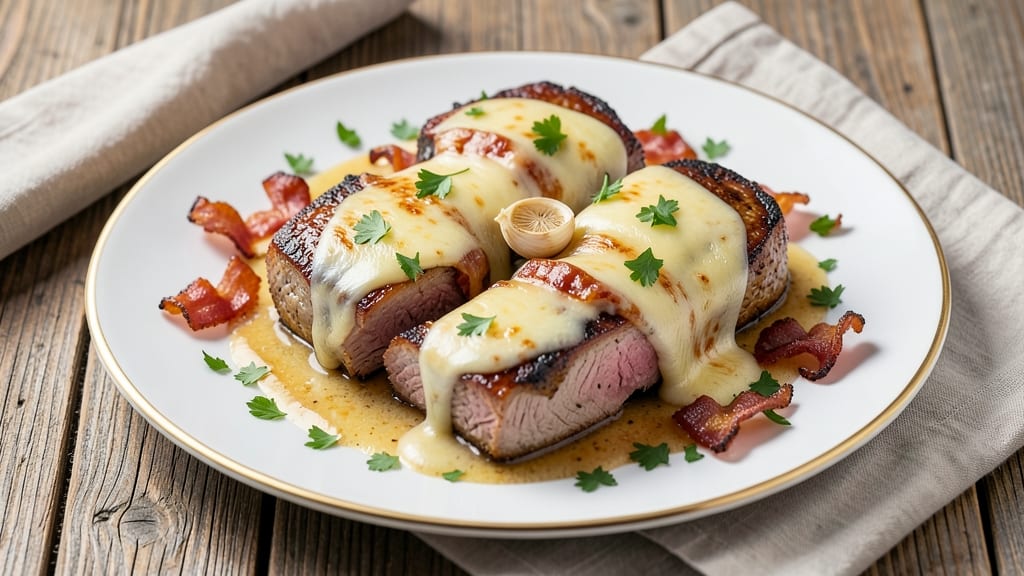 Cheesy Pork Recipe: Melted Gouda and Crispy Bacon Bites