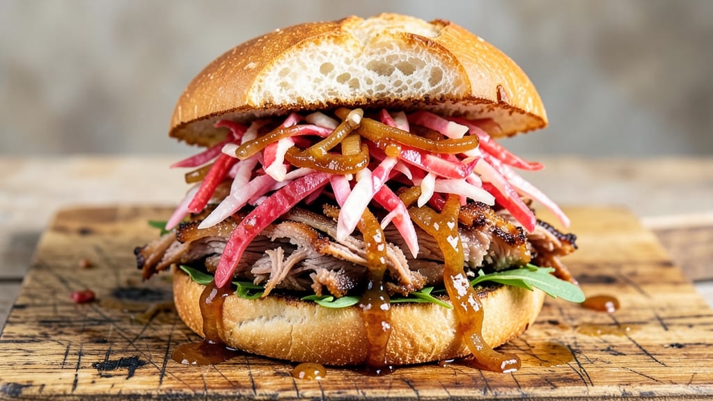 Carolina Style Pulled Pork Sandwich Recipe: Smoky Vinegar-Pineapple Glaze That Sticks