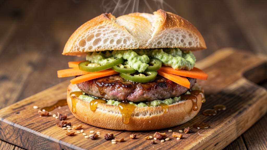 Banh Mi Pork Burger Recipe: Vietnamese-Inspired Crunch and Tangy Magic