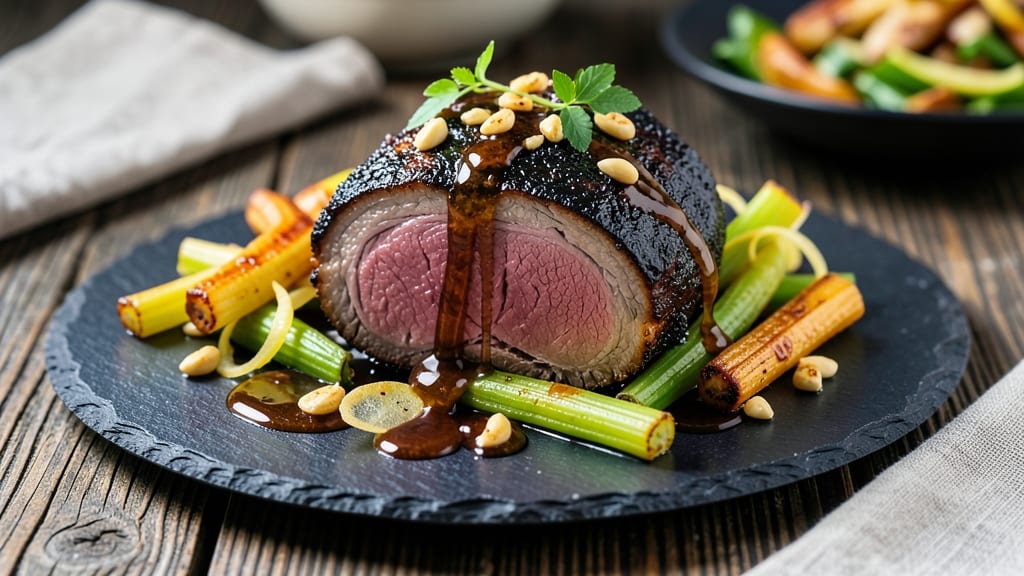 Black Pork Recipe: Smoky Chipotle-Shredded Tenderness With Celery Crown Crunch