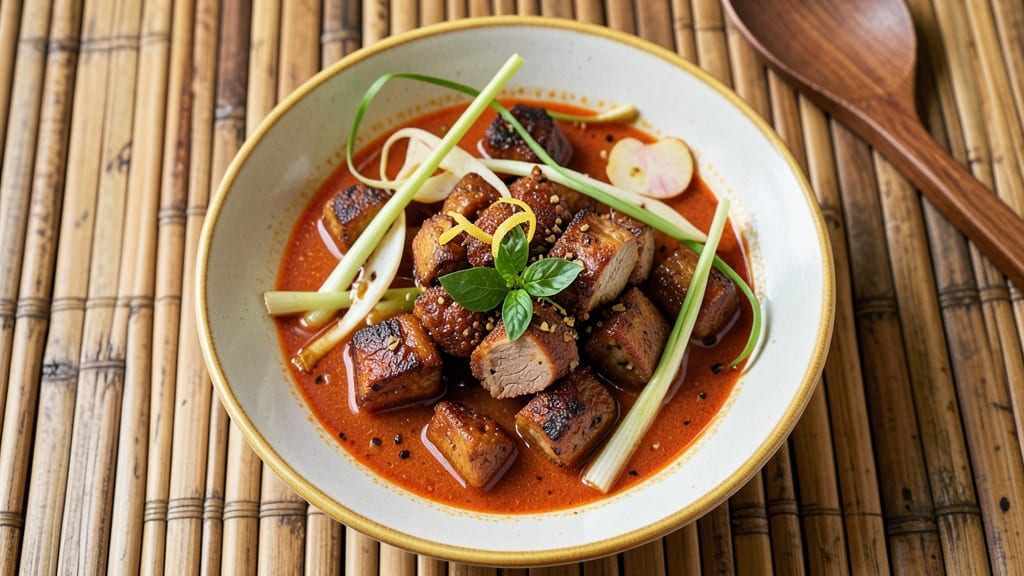 Authentic Thai Red Curry Pork Recipe With Coconut Milk: Spicy-Sweet Balance in One Pot