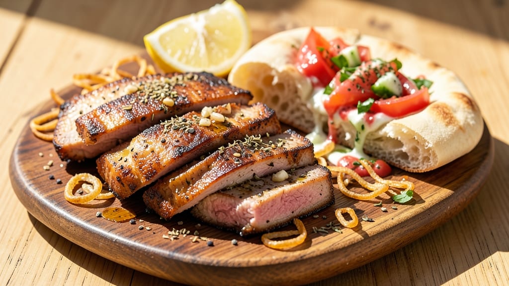 Authentic Pork Gyros Recipe: Warm Pita Pocket With Tzatziki Drizzle