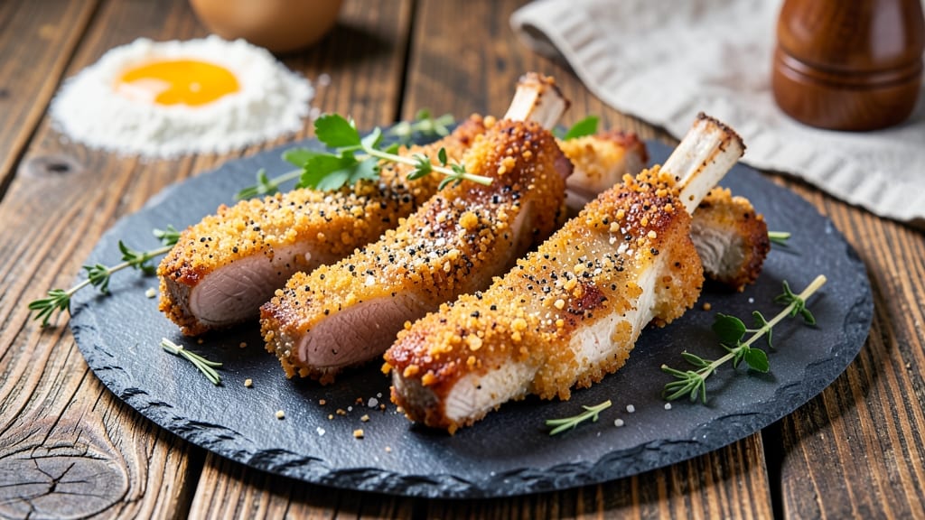Baked Breaded Bone-In Pork Chops Recipe: Double-Crusted Crunch With Juicy Bone Marrow