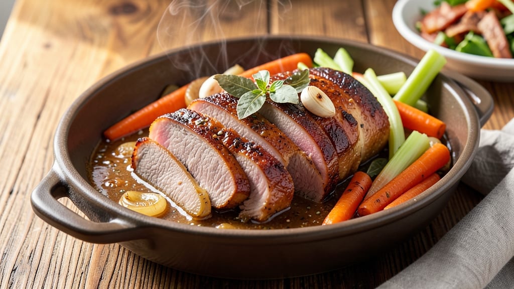 Boiled Pork Shoulder Recipe: Slow-Simmered Shreds With Celery Crown Crunch