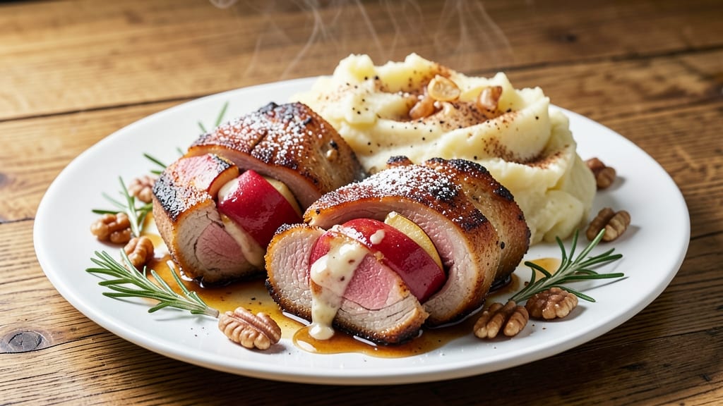 Baked Apple Stuffed Pork Chops Recipe: Sweet-Tart Filling That Caramelizes to Golden Perfection