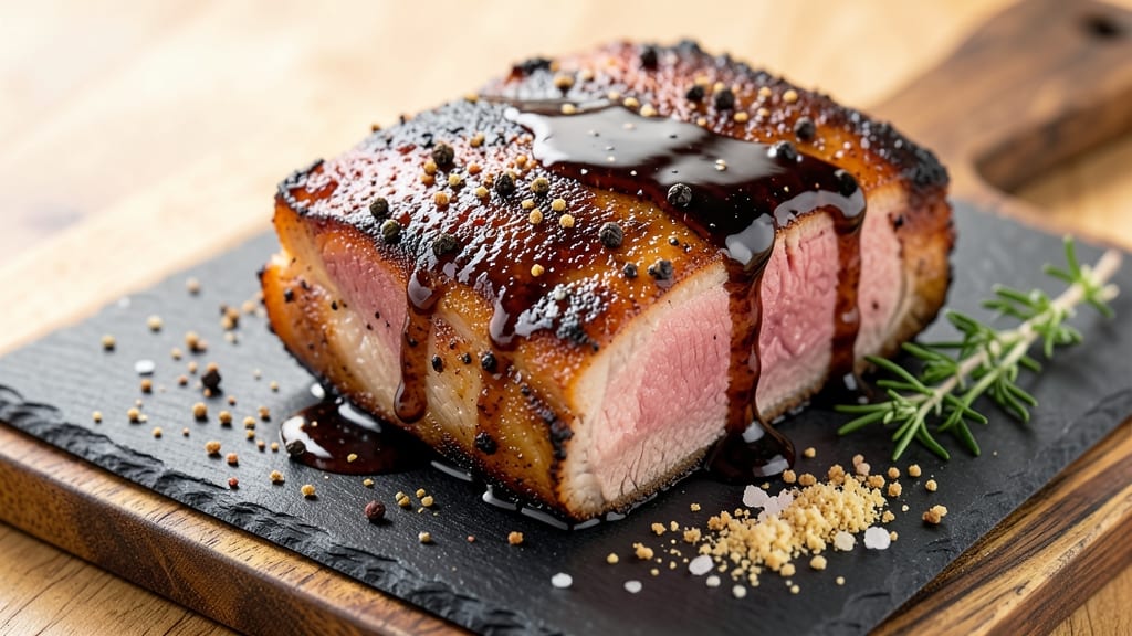 Brandon Jew's Black Pepper Pork Recipe: Smoky-Spiced Crust With Juicy Pink Centers